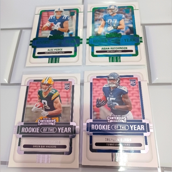 2022 Mixed Lot of (4) Contenders ROOKIE of the YEAR Football Cards - Picture 1 of 1